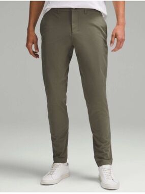 Lululemon Men's ABC Slim Fit Trouser Warpstreme Pants Size 38 Army Green